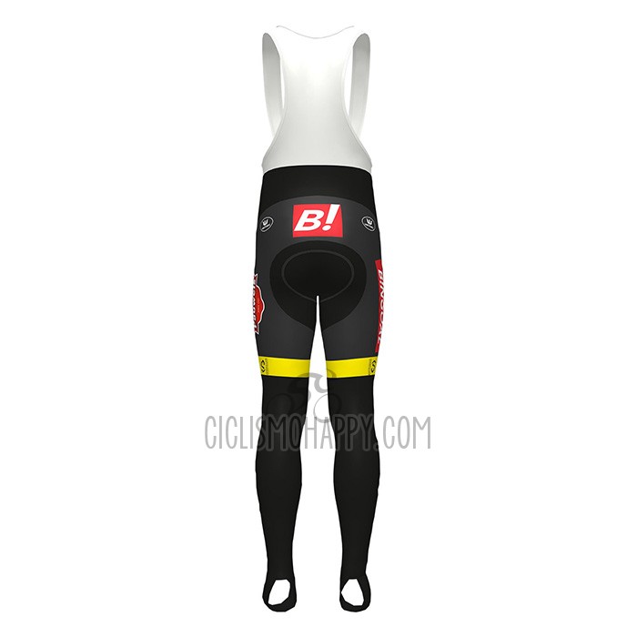Bingoal WB Cycling Jersey Bib Tight 2022 Men Long Sleeve Yellow